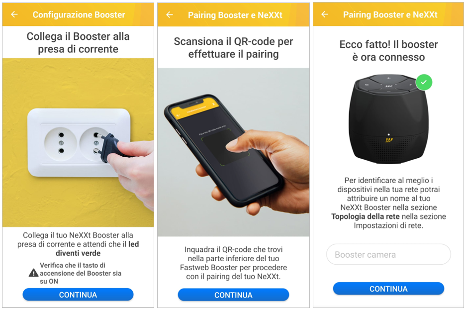 MyFastweb Booster Installazione